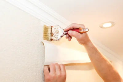 Pose de papier peint à Pithiviers-le-Vieil — revêtements muraux et toiles de verre